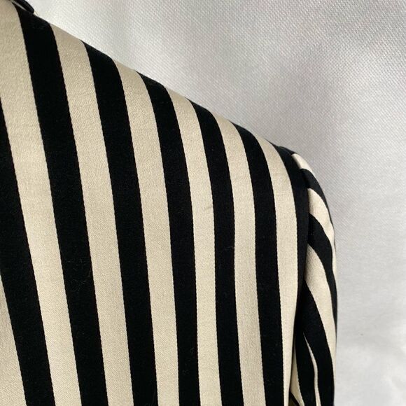 Ralph Lauren Collection ~ Spring 2008 Runway Black & White Stripe Cotton Jacket - Picture 14 of 16